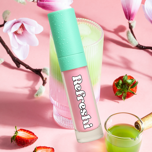 Matcha Strawberry Lip Pillow Gloss